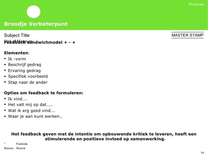 opbouwende feedback voorbeelden